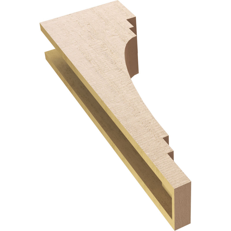 Bois de cèdre brut Pescadero, Corbeau Thane, brun clair apprêté, H 30 po x l 5 po x P 10 po