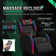 Faux Leather PC & Racing Game Chair with RGB LED Lights and Massage Lumbar Support