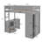 Ieishia Kids Loft Bed-946662598-946662599