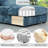 59 Inches Chaise Lounge Indoor with Adjustable Backrest, Single Sleeper Sofa Chair with Lumbar Pillows, Upholstered Sofa Bed for Living Room, Bedroom, Office-30249729