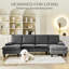 4 Seater Corduroy Sofa-254720262
