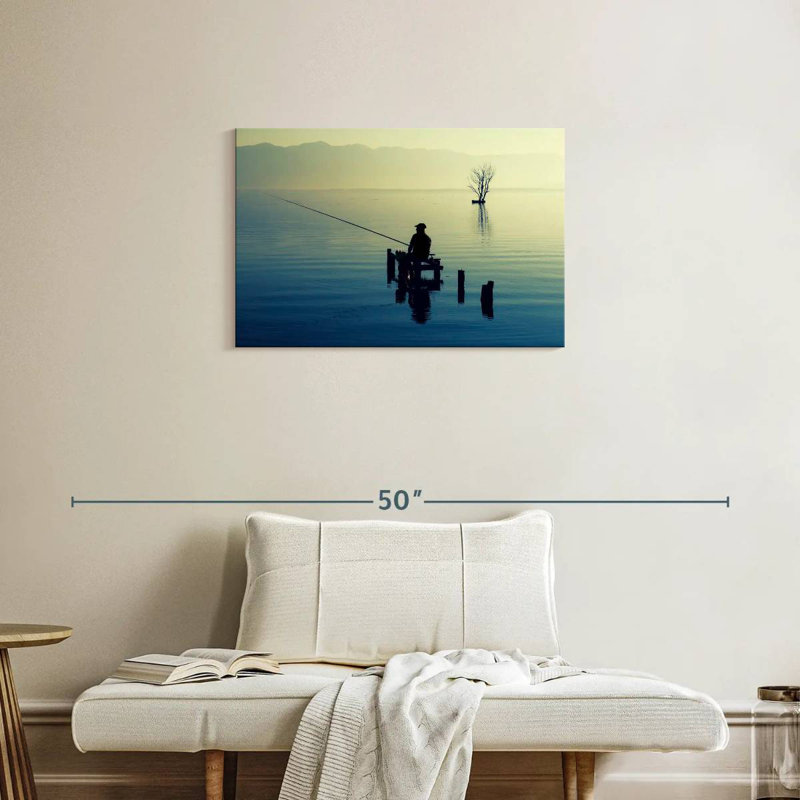 Senne Old Dock Fisherman, 20" H x 30" W