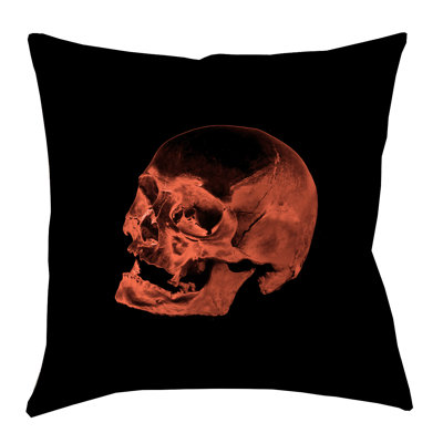 Coussin 100% coton crâne