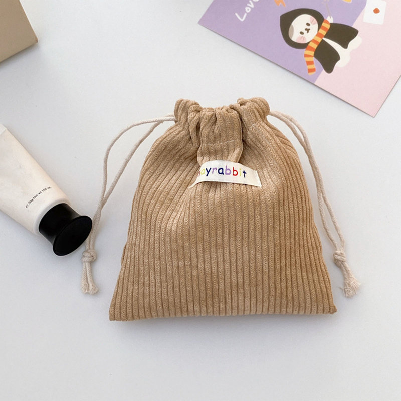 Sac à dos sac de rangement en velours côtelé élastique, de profondeur