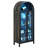 68" Tall Arched Storage Display Cabinet-2133944932