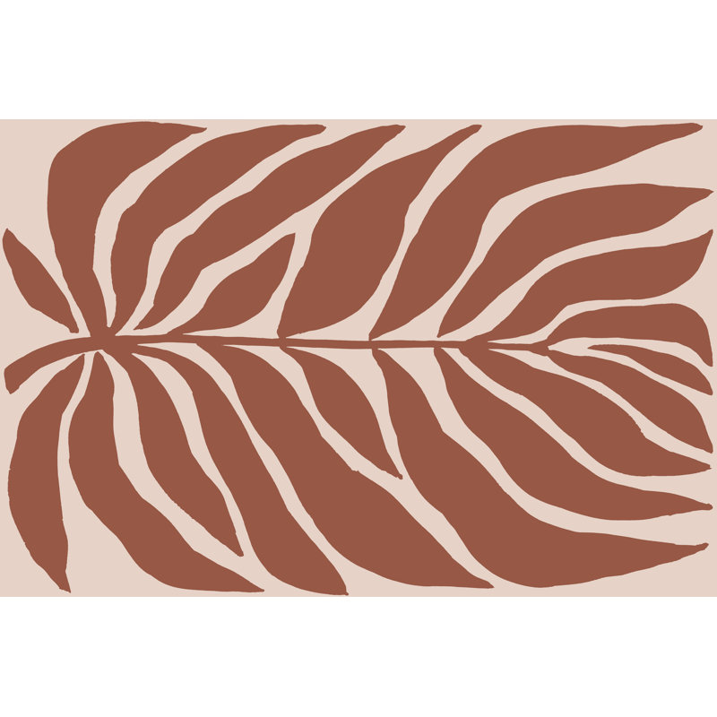 «Terra Cotta Block Palms I» par June Erica Vess, reproduction, H 8 po x l 12 po, Non, Toile tendue