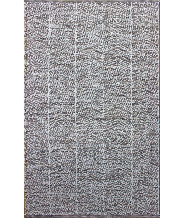 Tapis gris tissé à la main Parker