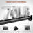 17-84 Inch Stepless Adjustable Closet Rod, Black