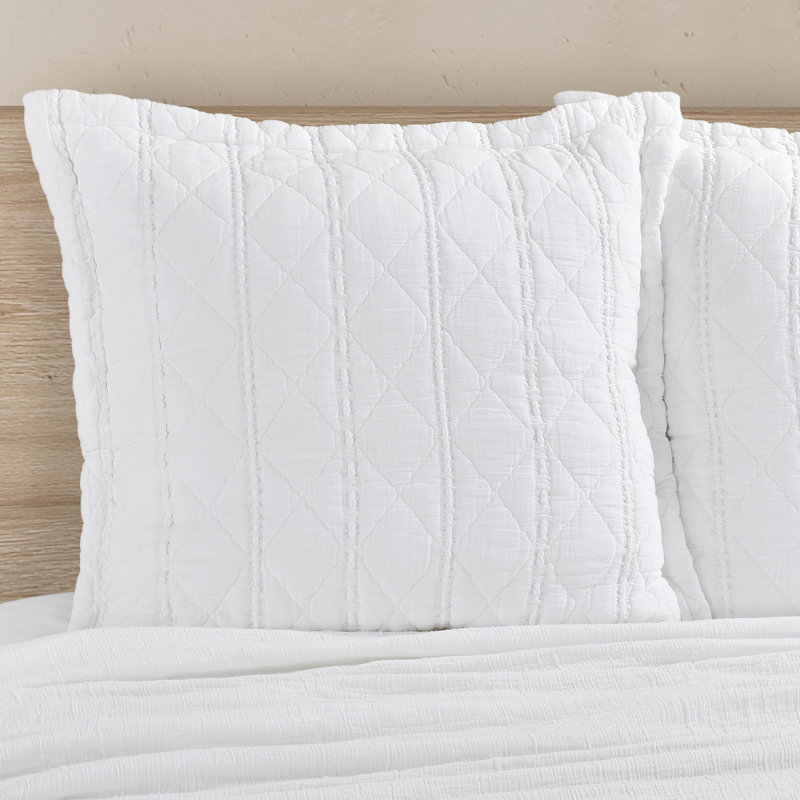 Taie décorative Pacifica Euro, Blanc