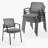 Mesh Back Stacking Arm Chairs, Guest Reception Chairs, Ergonomic Office Chair with Armrests-103519891