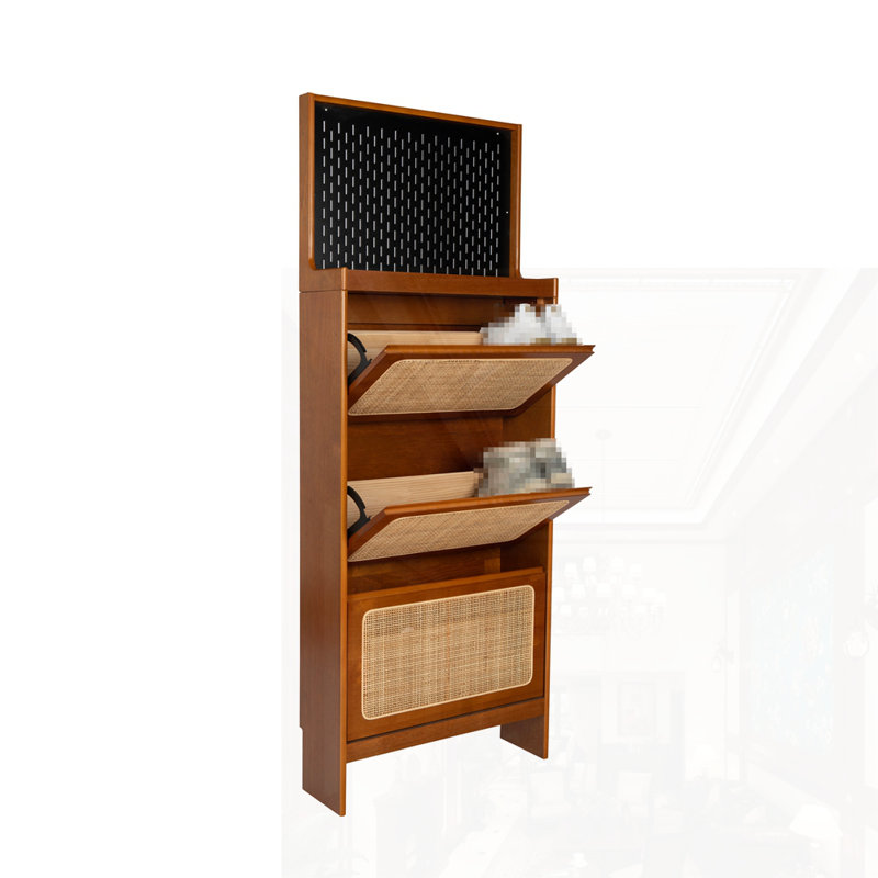 Rattan Shoe Cabinet