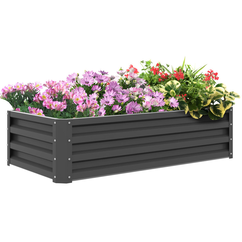 Brebner 216L Raised Garden Bed, 120 x 60 x 30.5cm, 30.5cm H x 120cm W x 60cm D