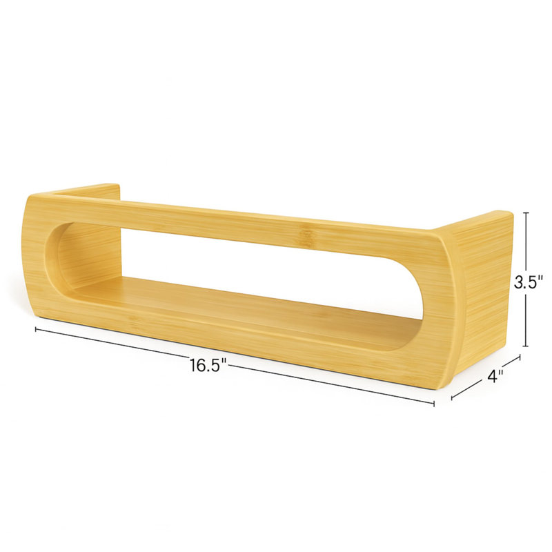 Bamboo Nursery Book Shelves, Fully Assembled For Easy Use,Set of 3, Natural