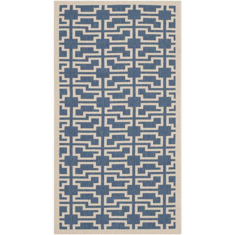 Herefordshire Performance Geometric Indoor/Outdoor Area Rug, Rectangle 2'7" x 5'