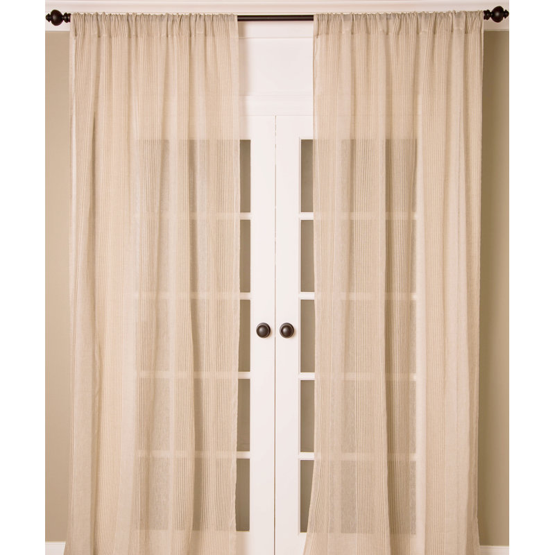 Rideau simple avec passe-tringle pure linen Shadle, l 51 po x L 96 po