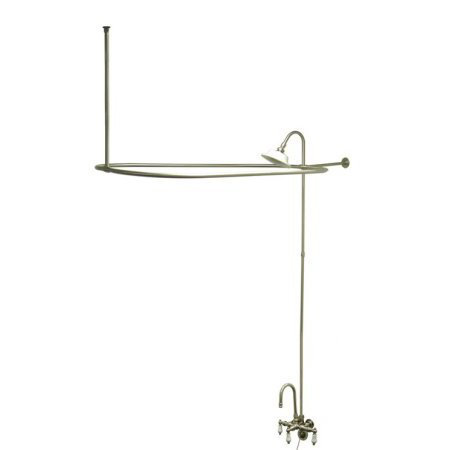 Robinet de douche à inverseur Vintage, Nickel satiné