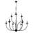 9-light 39"W Candle Style Classic Chandelier-233386436