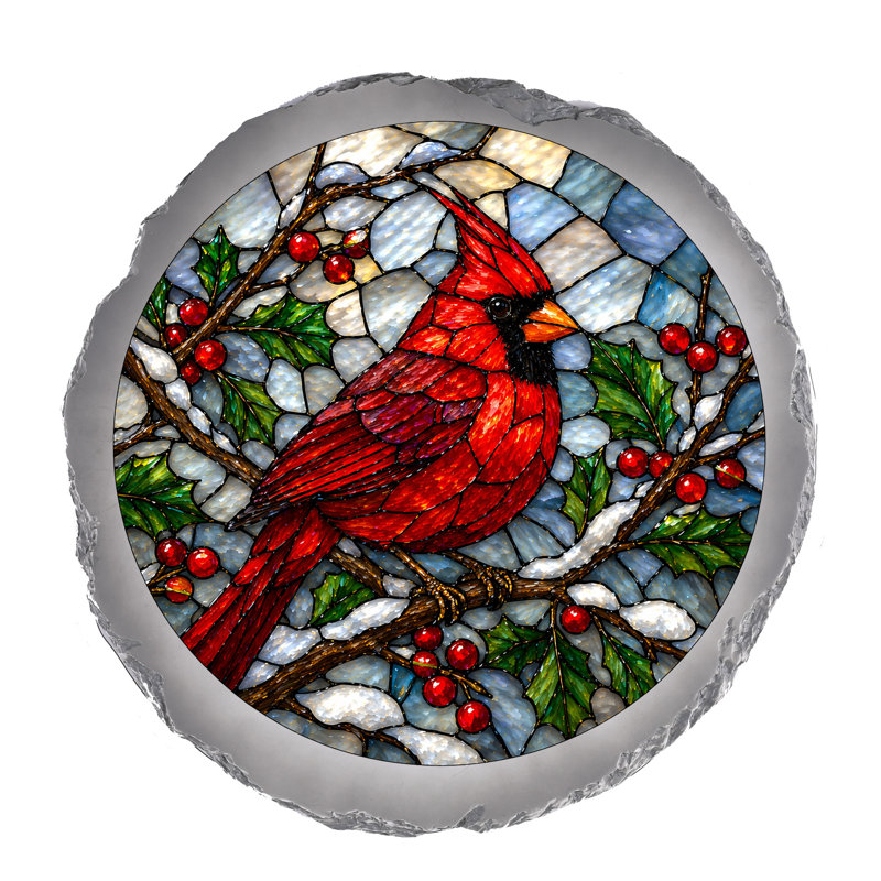 PAS TOTAL - Vitrail LOOK Cardinal d'hiver