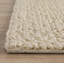 Tapis en laine crocheté à la main ivoire Amaty-536353760