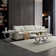 Traeshaun Faux Marble Top Metal Base End Table