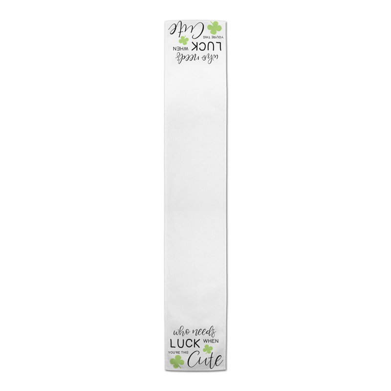 Ellalee Rectangular St. Patrick's Day Table Runner, 72" x 16"