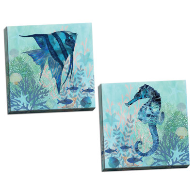 " Coral Reef I & II " by Jill Meyer 2 - Pieces