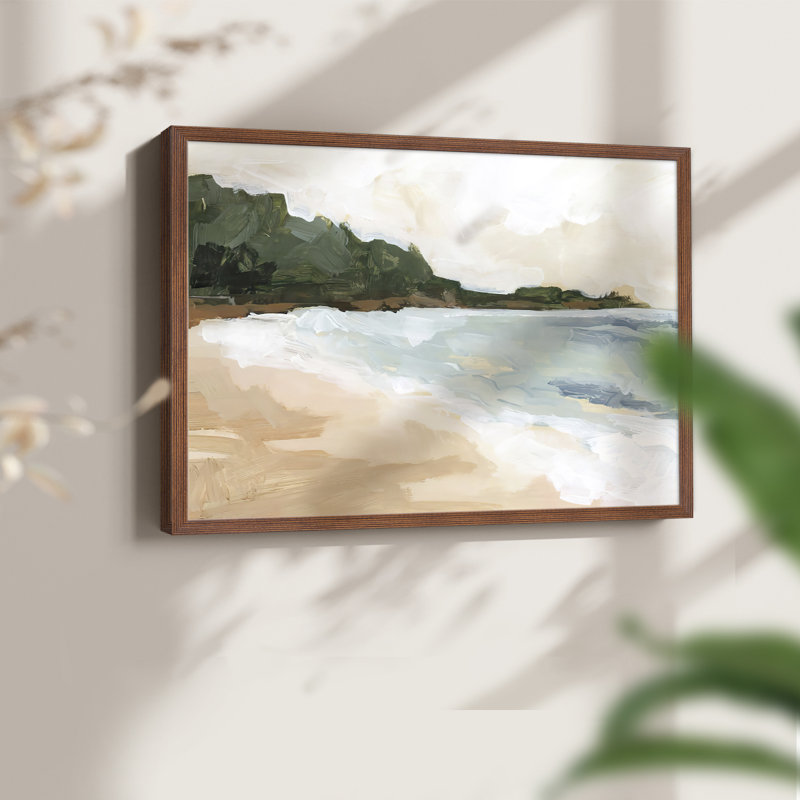 Cove Break I -Framed Print - Restickable, Noyer, H 11 po x l 14 po
