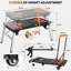 7-in-1 Multifunctional Folding Work Table, Portable Adjustable Workbench for Garage/Home, as Sawhorse, Scaffold, Platform, Car Creeper, Hand Truck with Wheels