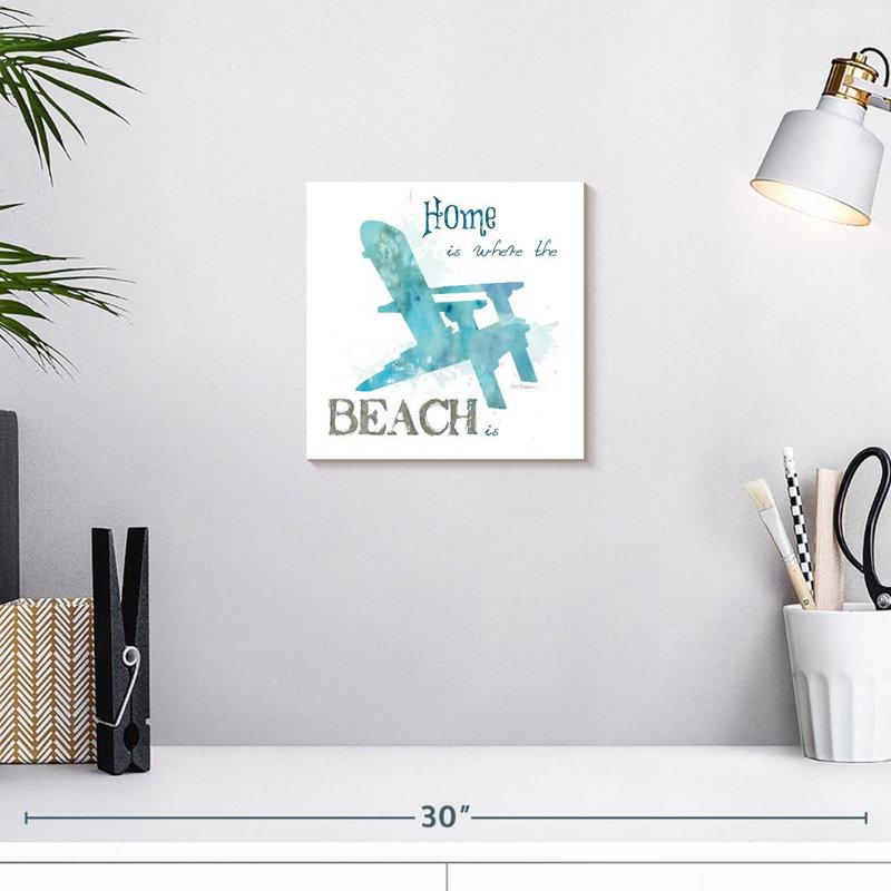 Enseigne murale de chaise de plage Khylige, H 10 po x l 10 po