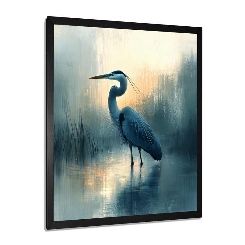 Auron - Animals Wall Art Living Room, H 20 po x l 12 po, Picture Framed, Noir, noir, noir, noir