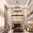 Retro Style Large 2-Tier Circular Ceiling Ironwork Chandelier