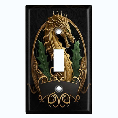 Plaque murale Dragon Crest 1-Gang