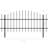 Aaliya Black Metal Yard/Privacy Fence with 2 Panel(s) Included