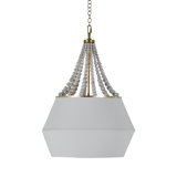 Soma 1 - Light Single Dome Pendant with Wood Accents
