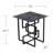 Clanlin Glass-Top Accent Table