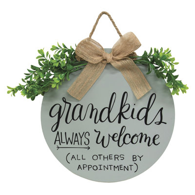 Décoration murale Grandkids Always Welcome