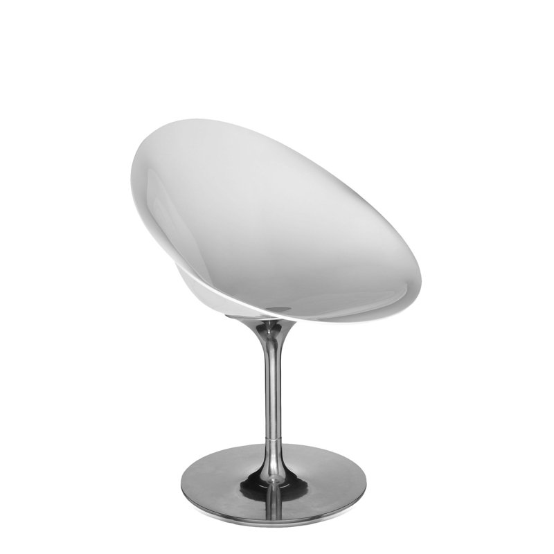 Ero | S | Fauteuil pivotant par Philippe Starck, Blanc lustré opaque, Pivot