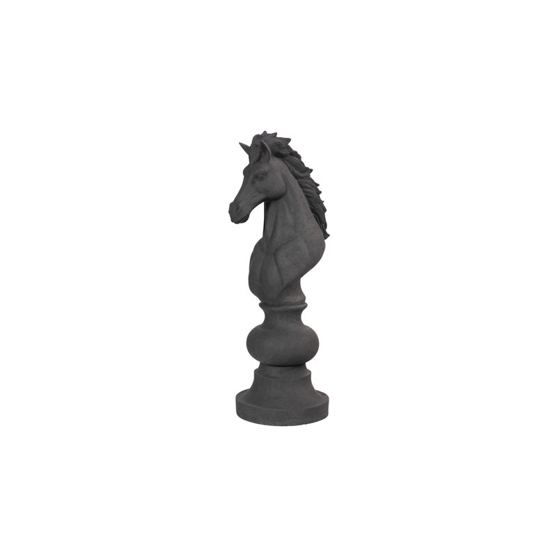 Knight Chess Sculpture, Black