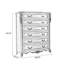 Armoire d'appoint en bois manufacturé brun massif