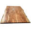 Lewandowski Acacia Solid Wood Top Metal Base Dining Table-37020509-37020510