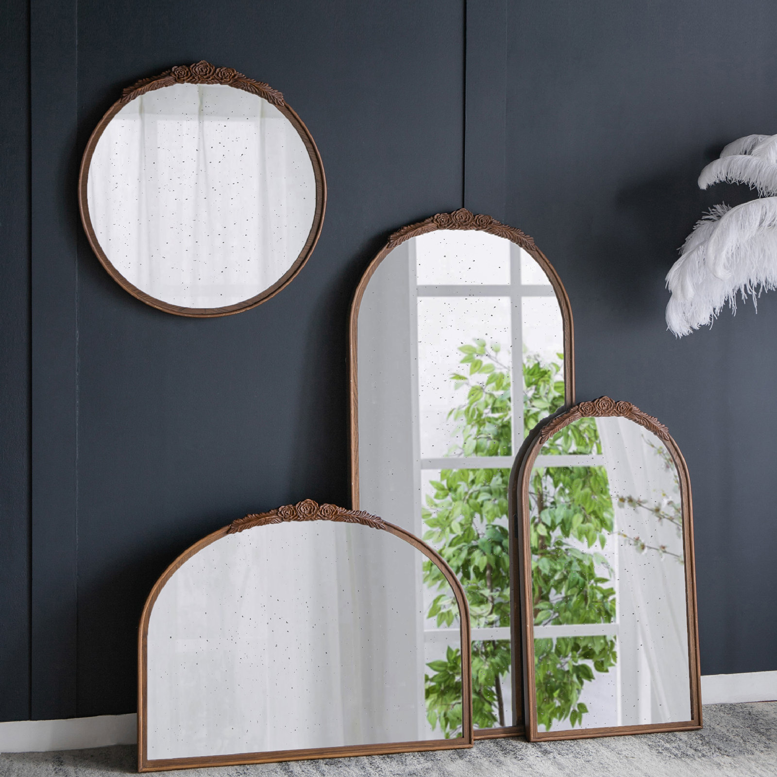 Langosta Accent Mirror, Brown, 65" x 29.5"