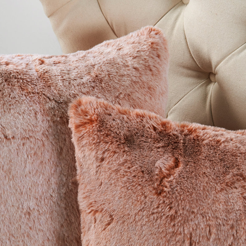 Housse de coussin carrée, Épice corail