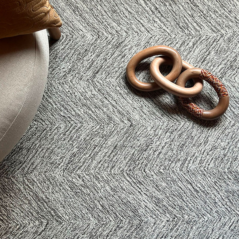 Marut Hand Tufted Chevron Indoor Rug, Rectangle 5' x 8'