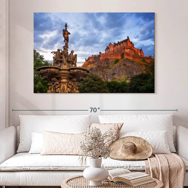 Château de Hannes Édimbourg, H 34 po x l 51 po