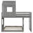 Sage Twin Over Full House Bunk Bed Frame with Playhouse Roof, Windows and Reversible Ladder-857050005