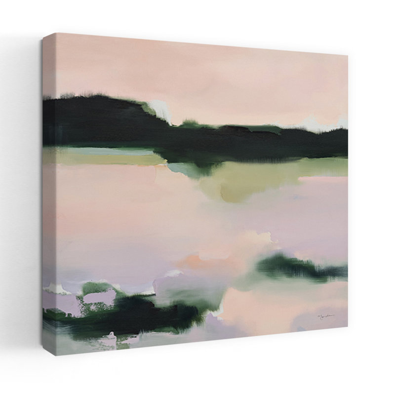 Reflets de moi, paysage contemporain abstrait, art naturel, H 48 po x l 48 po
