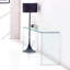 Glass Console Table, Transparent Tempered  Glass Console Table With Rounded Edges Desks, Sofa Table