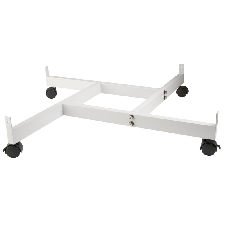 24'' H x 24'' W Utility Cart with Wheels, White
