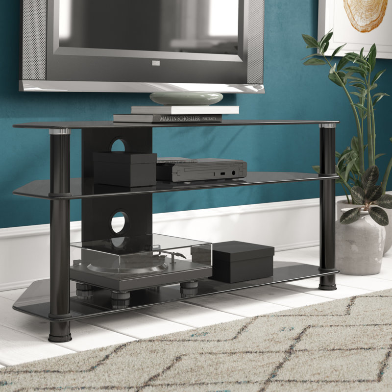 Bathurst TV Stand for TVs up to 43", Black, 50cm H x 100cm W x 40cm D