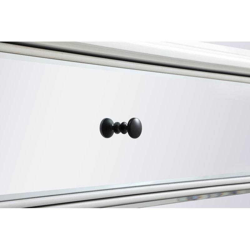 Commode double à miroir 6 tiroirs Brixton, Blanc